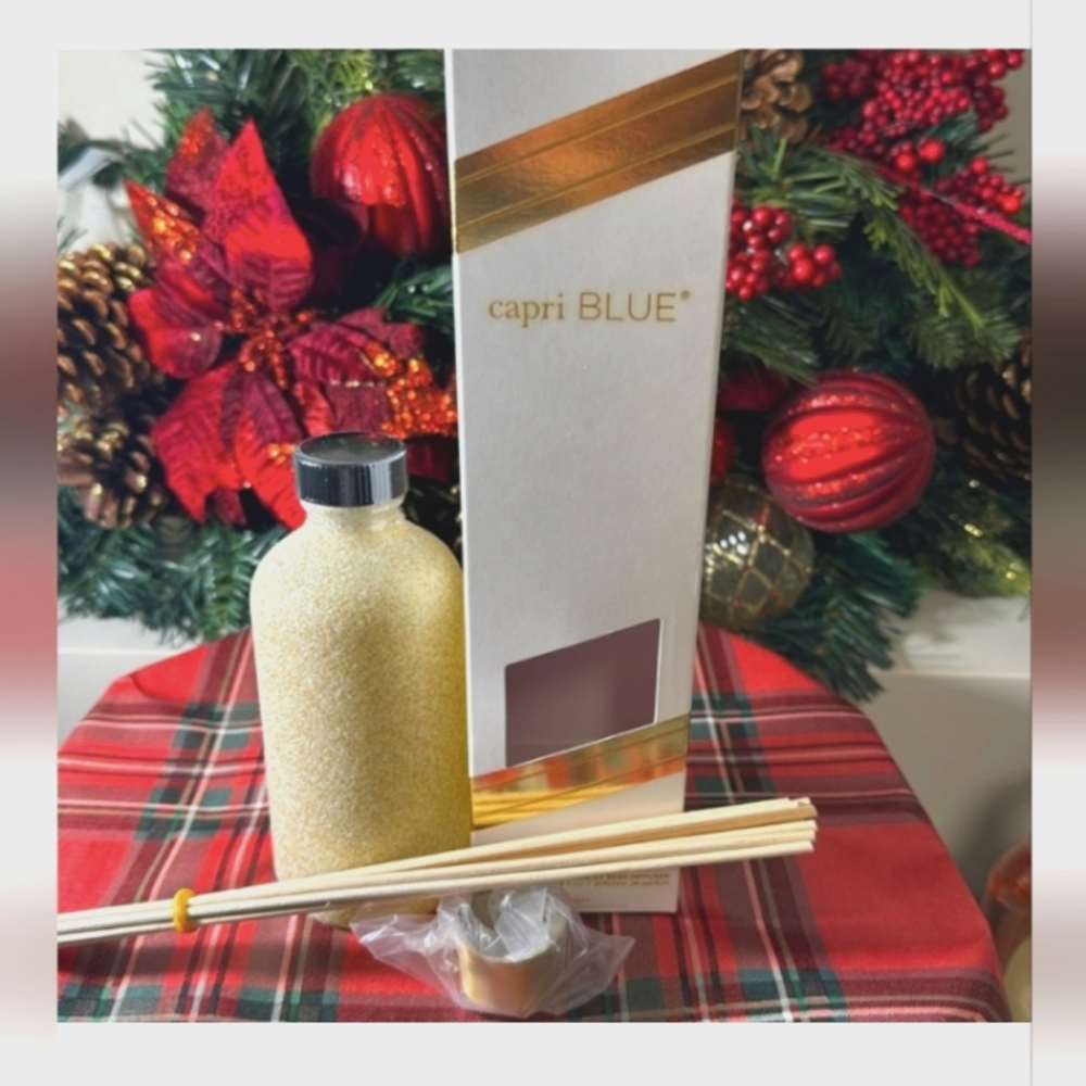 Capri Blue Glam Reed Diffuser - 8 Fl Oz - Pumpkin Dulce